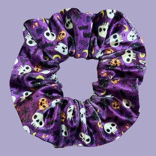 Halloween Skull Spooky Scrunchie