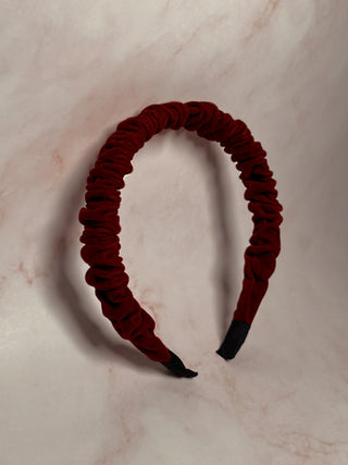 Ruby Red Ruffle Headband